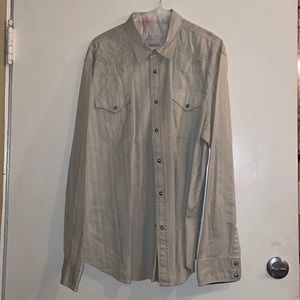 Guess Embossed Button Down Size XXL